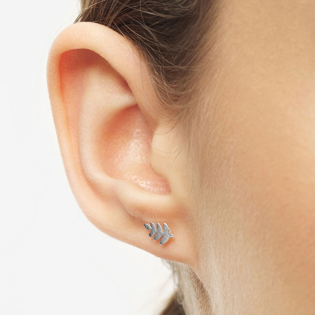 LULU Copenhagen Olive Branch 1 stück Ear stud, 1 pcs Silver Plated