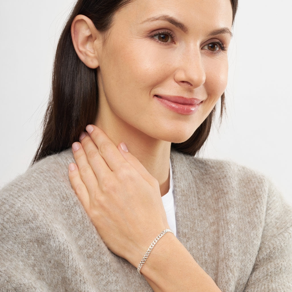 LULU Copenhagen Panzer Armband versilbert Bracelets Silver Plated