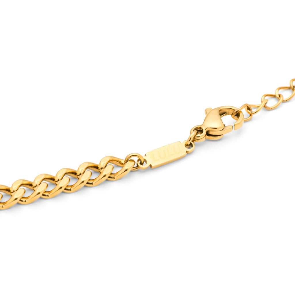 LULU Copenhagen Panzer Halskette vergoldet Necklaces Vergoldet