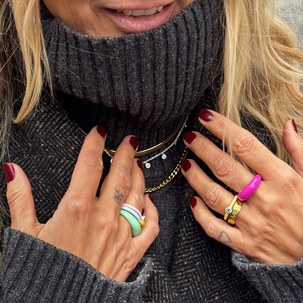 LULU Copenhagen Panzer Halskette vergoldet Necklaces Vergoldet