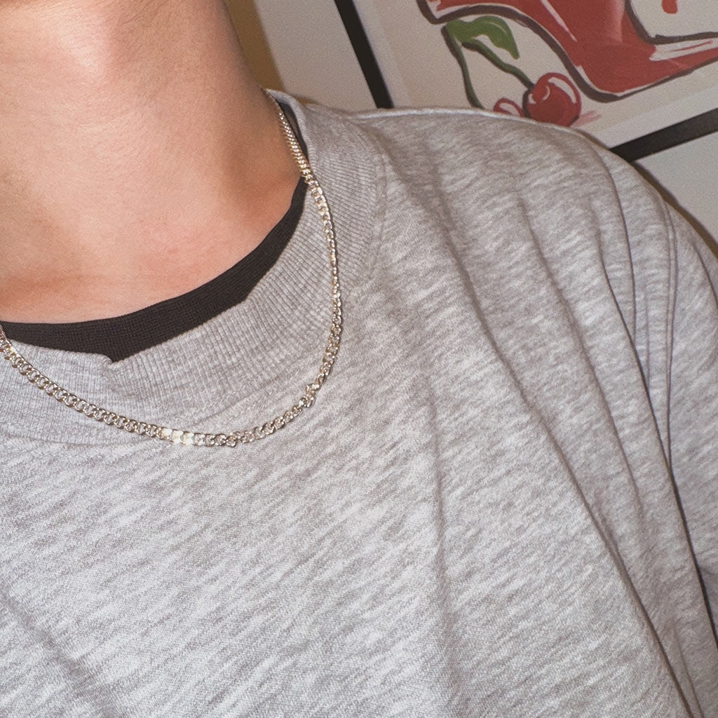 LULU Copenhagen Panzer Halskette versilbert Necklaces Silver Plated