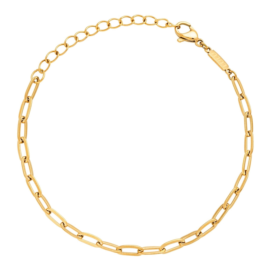 LULU Copenhagen Paperclip Armband vergoldet Bracelets Vergoldet