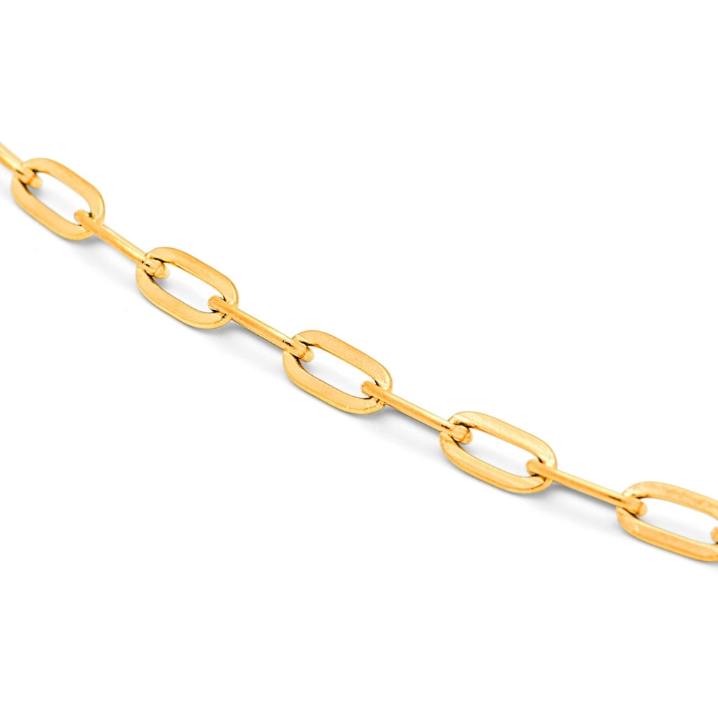 LULU Copenhagen Paperclip Halskette vergoldet Necklaces Vergoldet
