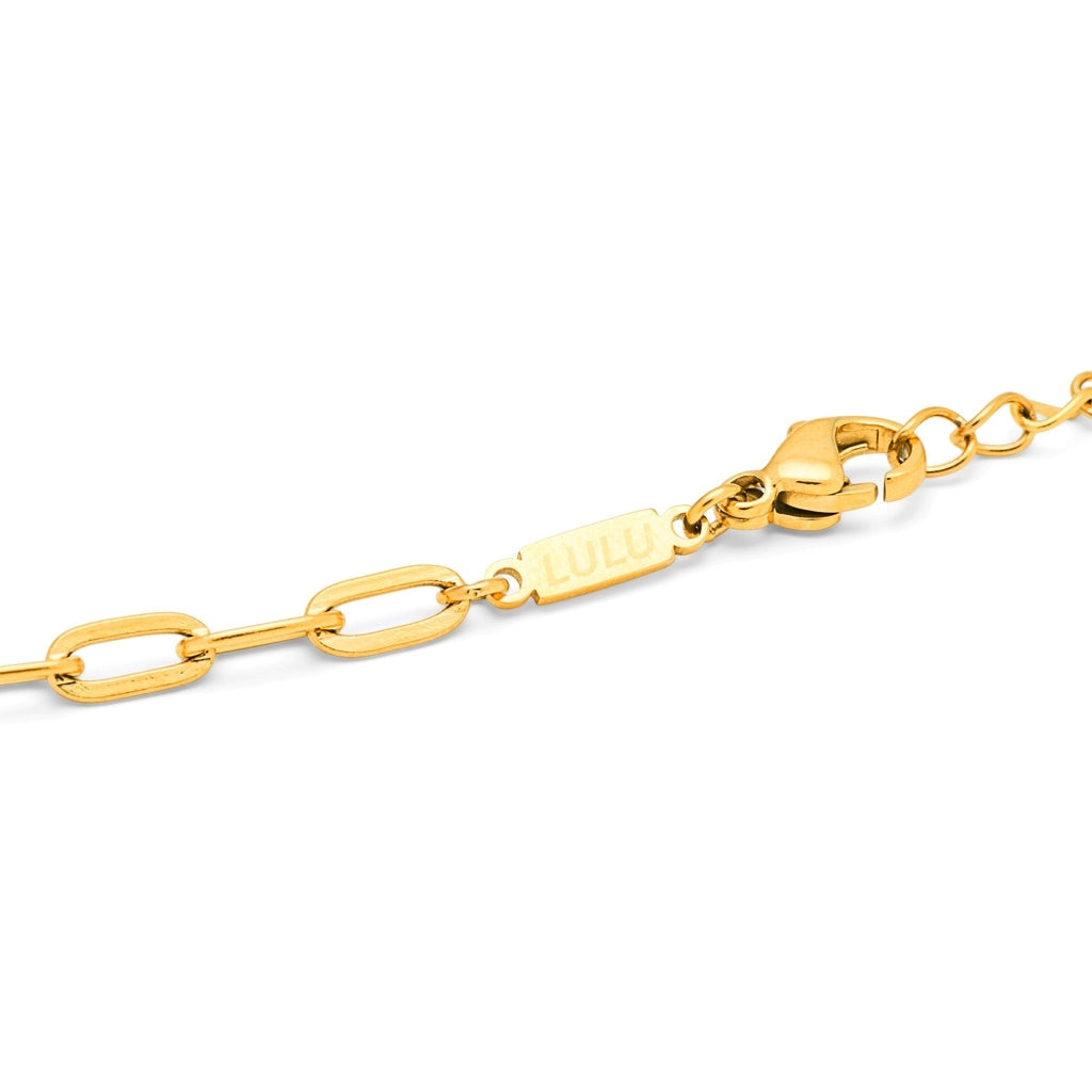 LULU Copenhagen Paperclip Halskette vergoldet Necklaces Vergoldet