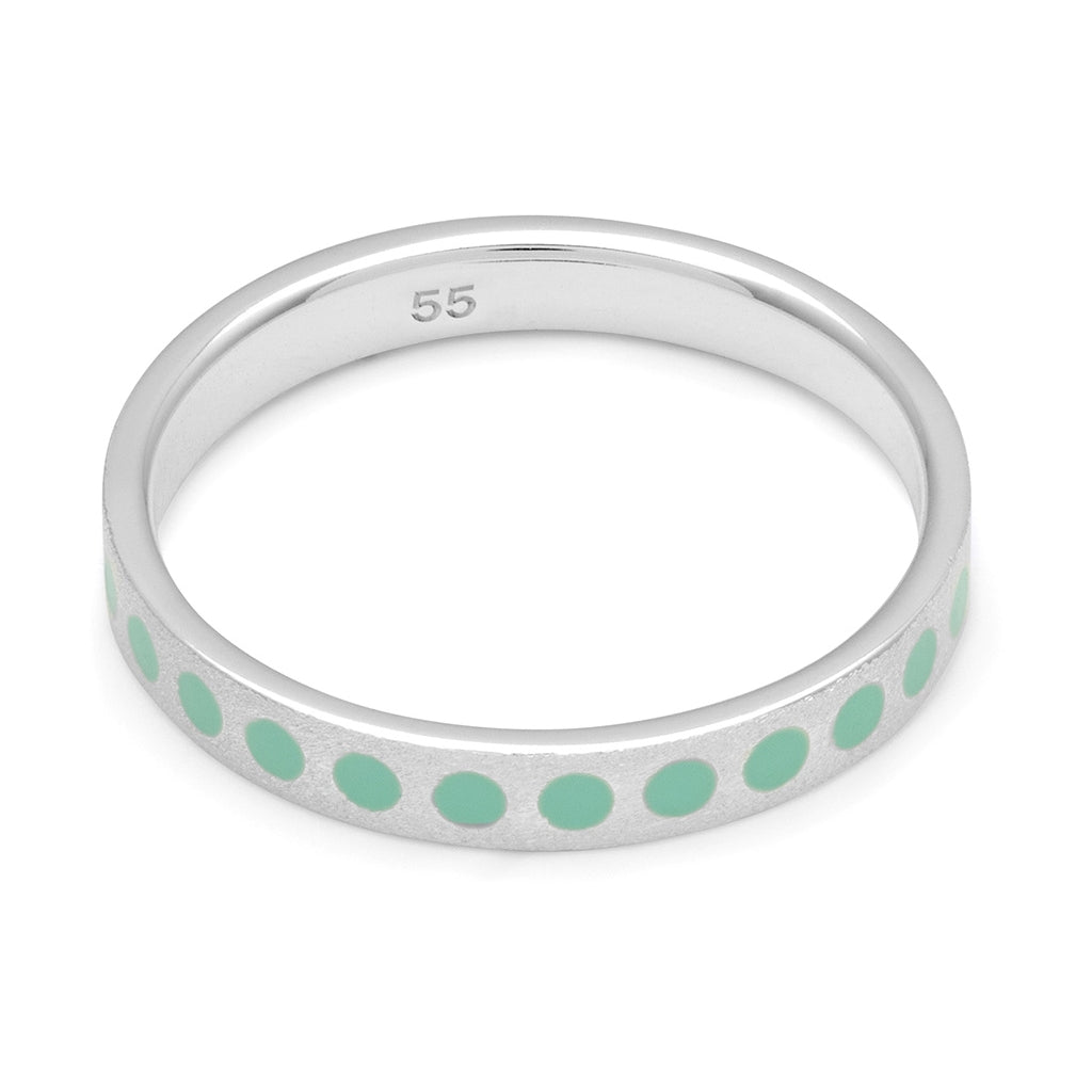 LULU Copenhagen Pattern Ring silber Rings Minze