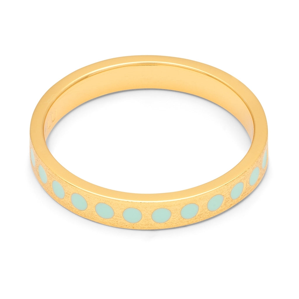 LULU Copenhagen Pattern Ring vergoldet Rings Minze
