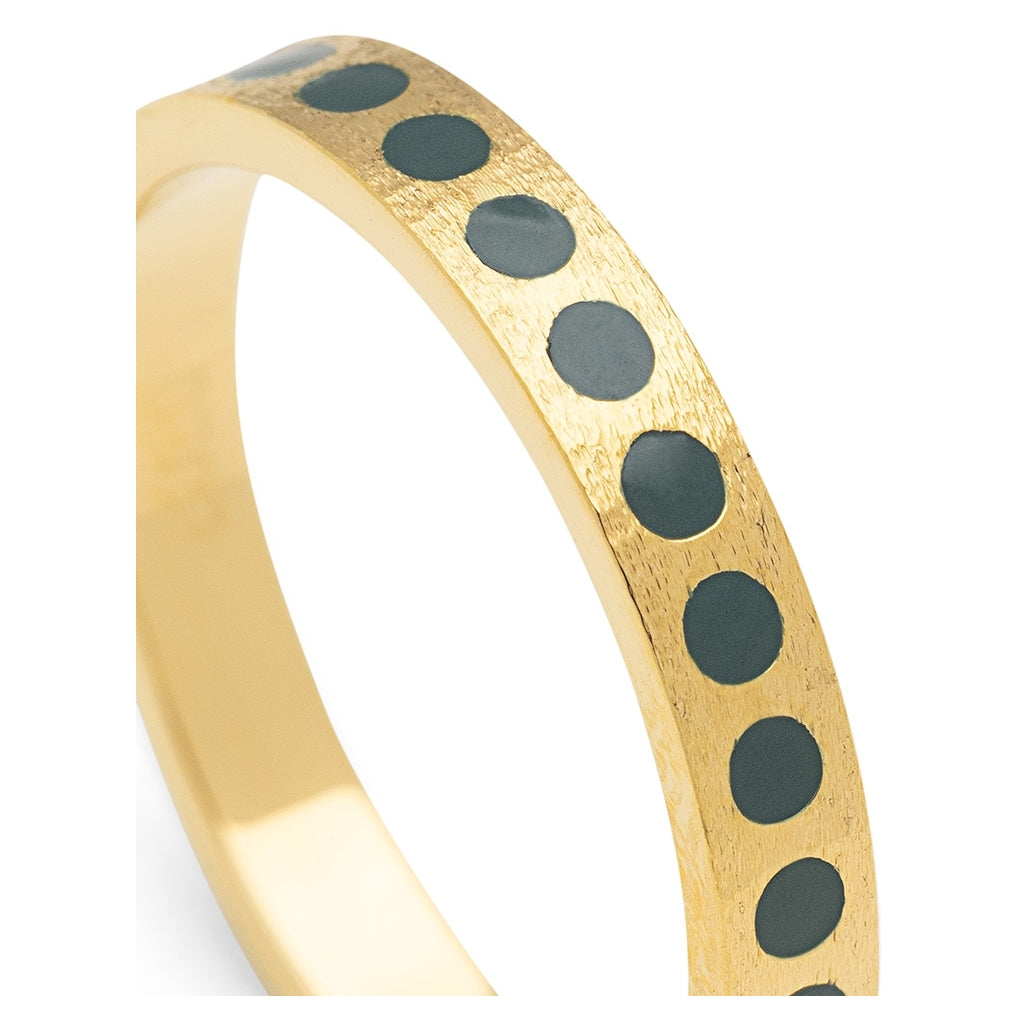 LULU Copenhagen Pattern Ring vergoldet Rings North Sea Green