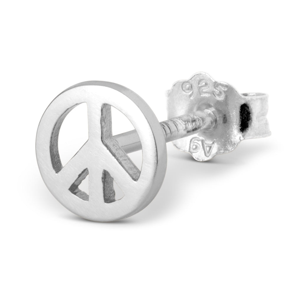 LULU Copenhagen Peace Ohrring 1 stück Ear stud, 1 pcs Silber