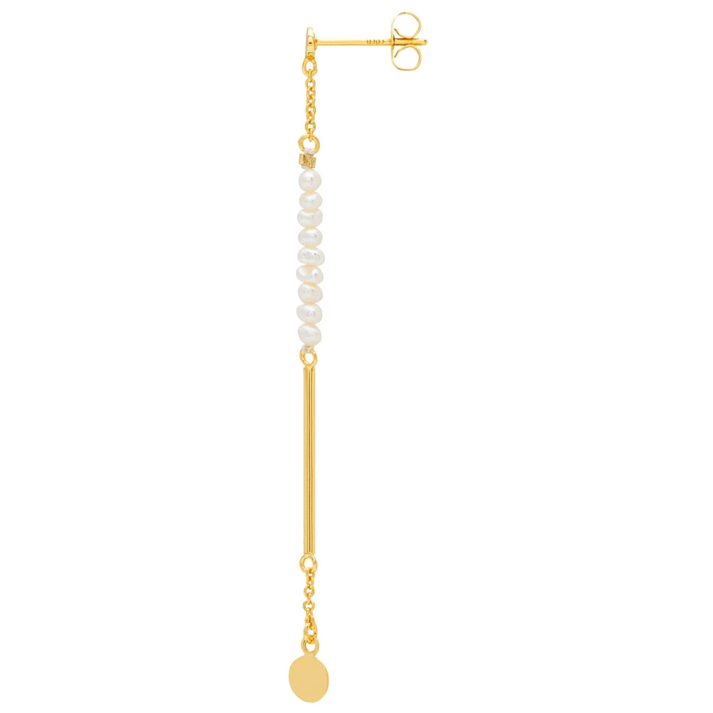 LULU Copenhagen Pearls & Pin Ohrring 1 stück Ear stud, 1 pcs Vergoldet