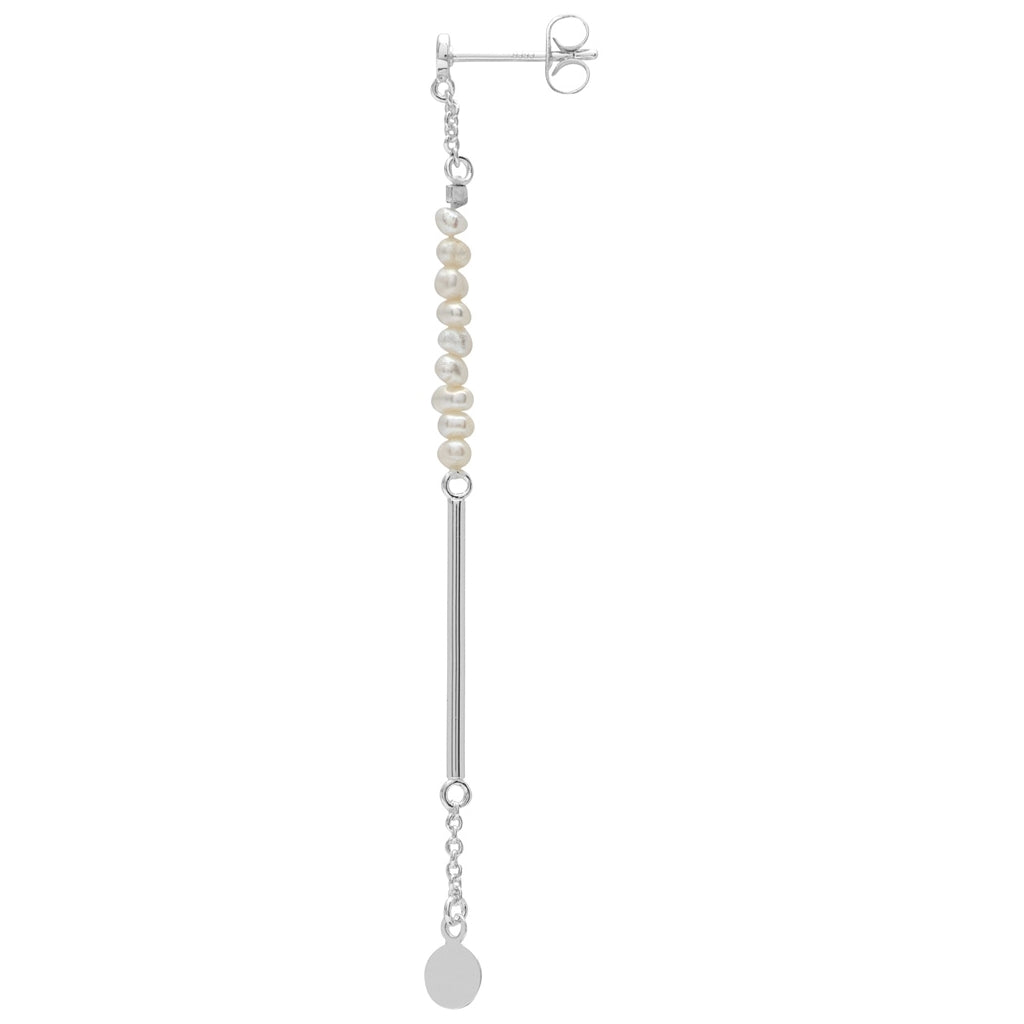 LULU Copenhagen Pearls & Pin Ohrring 1 stück Ear stud, 1 pcs Silver Plated