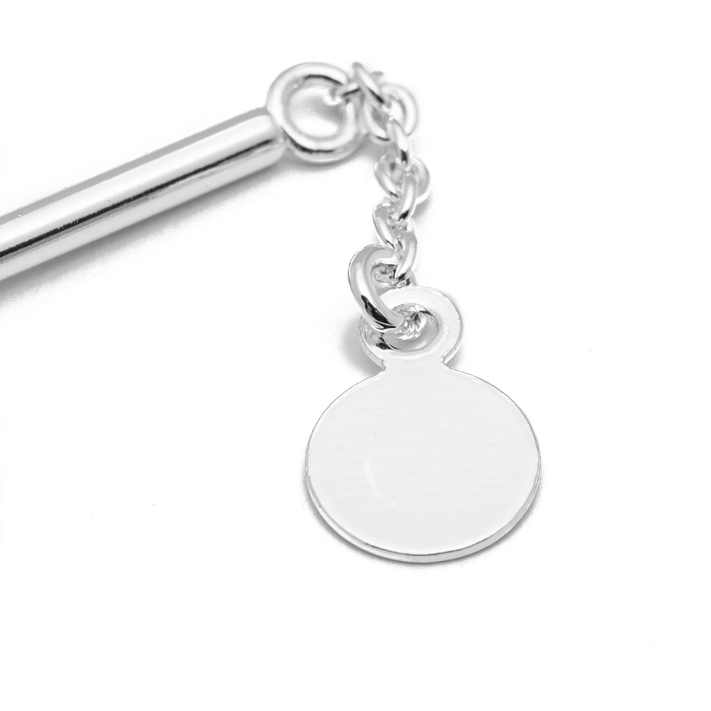 LULU Copenhagen Pearls & Pin Ohrring 1 stück Ear stud, 1 pcs Silver Plated