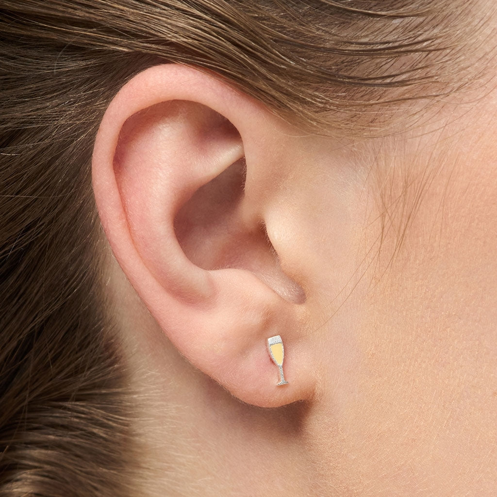 LULU Copenhagen Pop Ohrring 1 stück Ear stud, 1 pcs Silver Plated