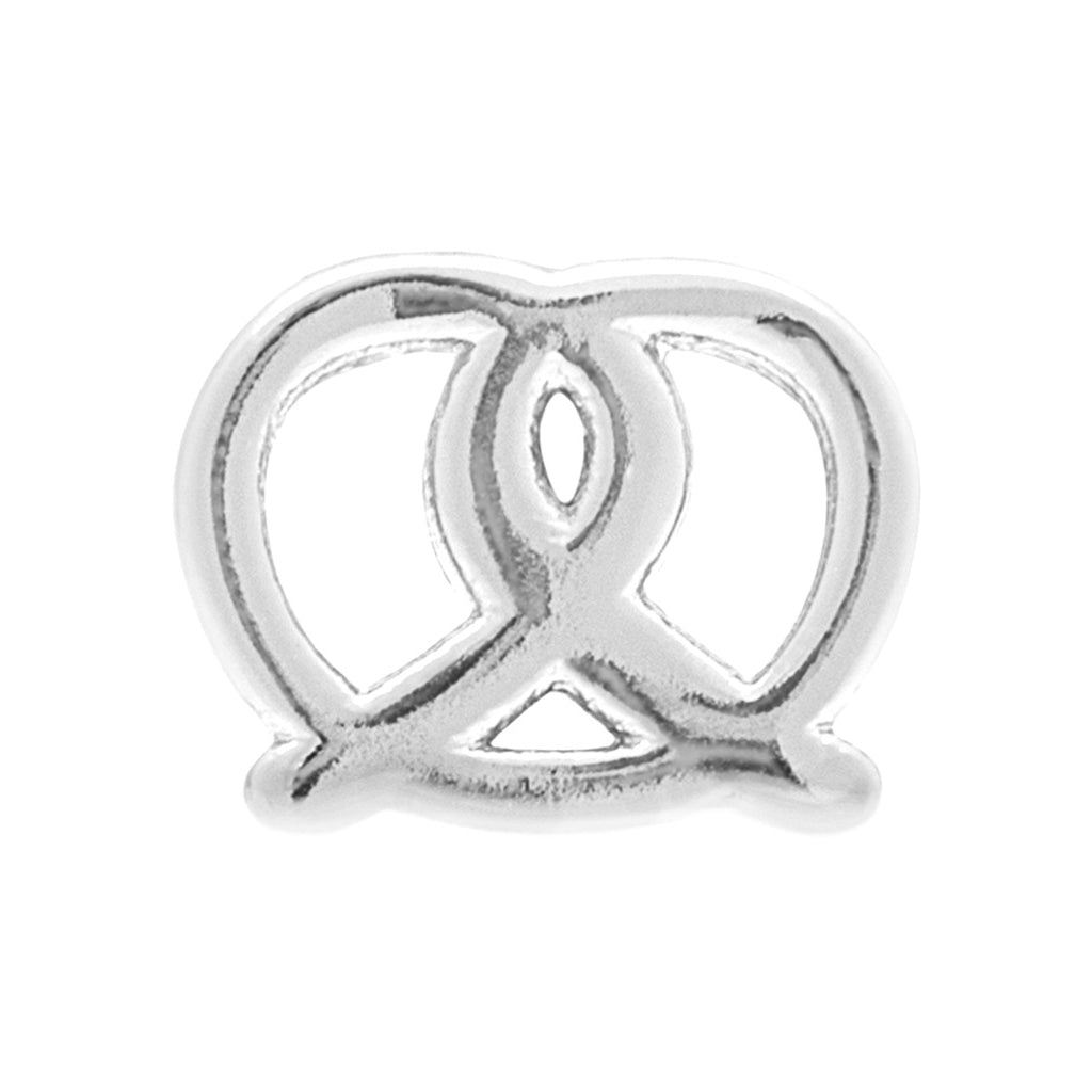 LULU Copenhagen Pretzel Ohrring 1 stück Ear stud, 1 pcs Silber