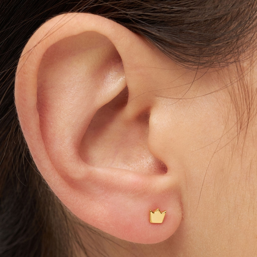 LULU Copenhagen Queen Ohrring 1 stück Ear stud, 1 pcs Vergoldet