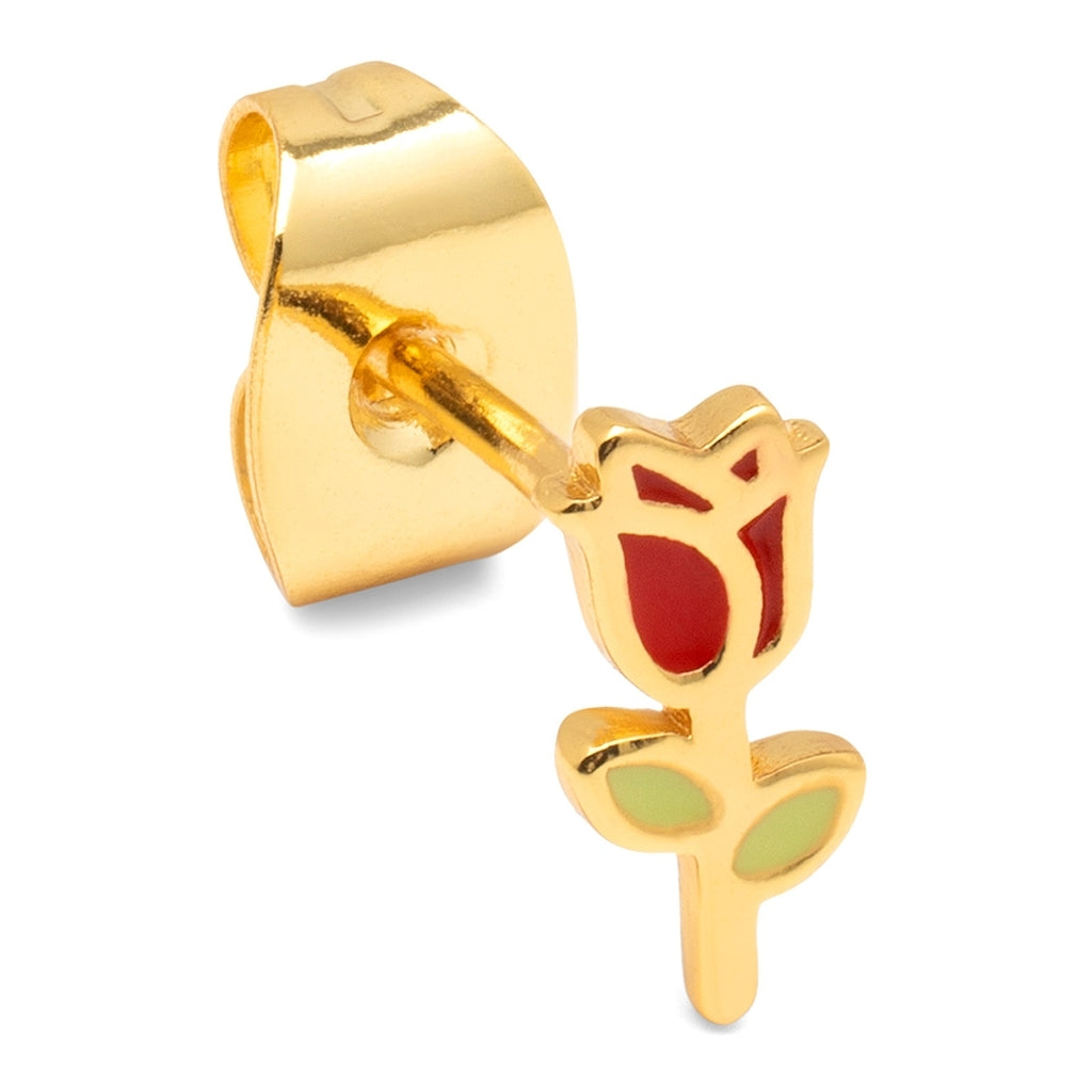 LULU Copenhagen Rose Ohrring 1 stück Ear stud, 1 pcs Vergoldet