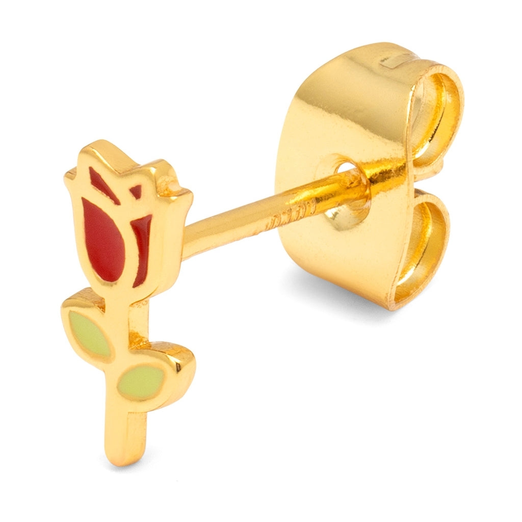 LULU Copenhagen Rose Ohrring 1 stück Ear stud, 1 pcs Vergoldet