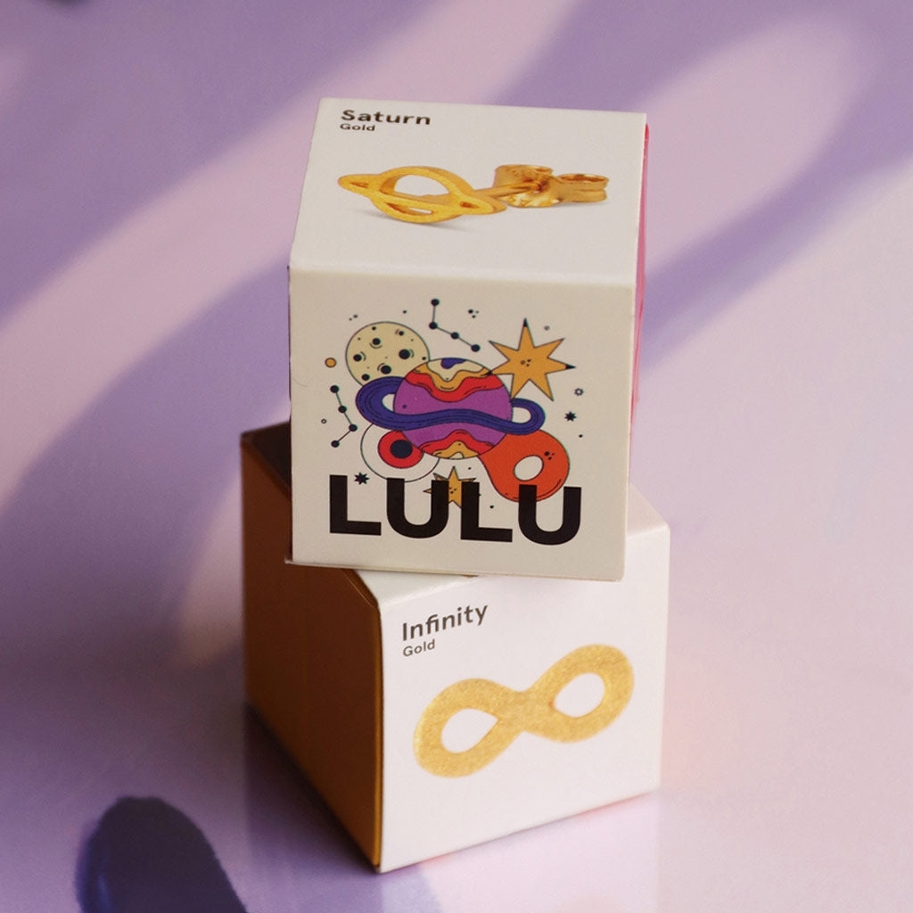 LULU Copenhagen Saturn Ohrring 1 stück Ear stud, 1 pcs Vergoldet