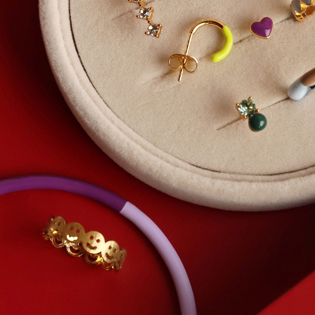 LULU Copenhagen Smile Ring Rings Vergoldet