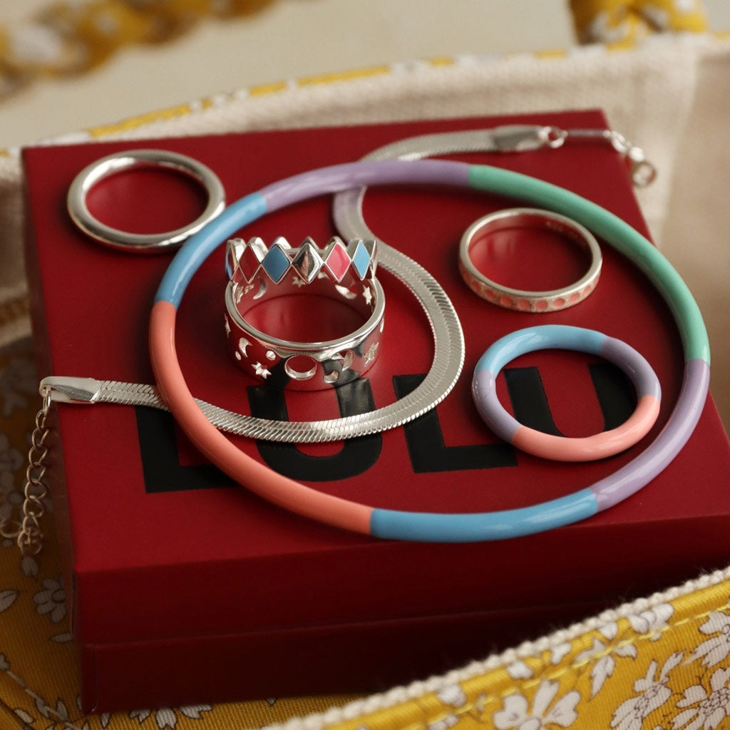 LULU Copenhagen Snake Armband versilbert Bracelets Silver Plated