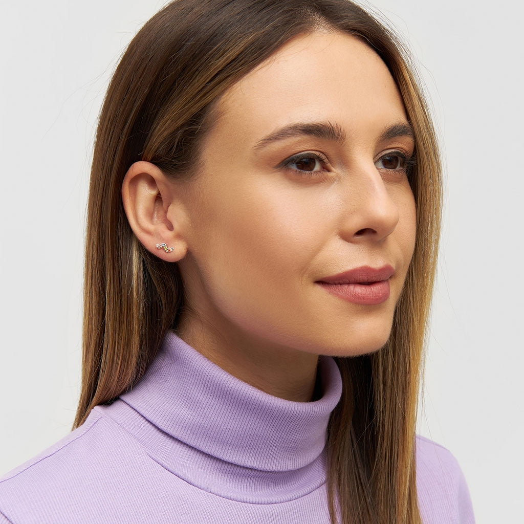 LULU Copenhagen Snaky Ohrring 1 stück Ear stud, 1 pcs Rainbow