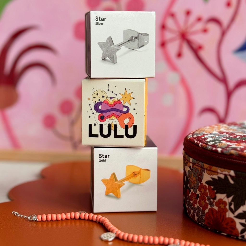 LULU Copenhagen Star Ohrring 1 stück Ear stud, 1 pcs Vergoldet