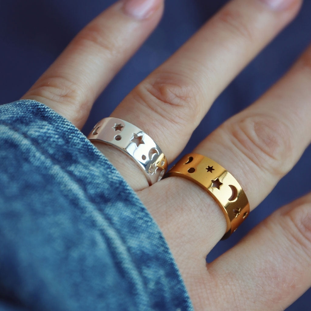 LULU Copenhagen Stardust Ring Rings Vergoldet