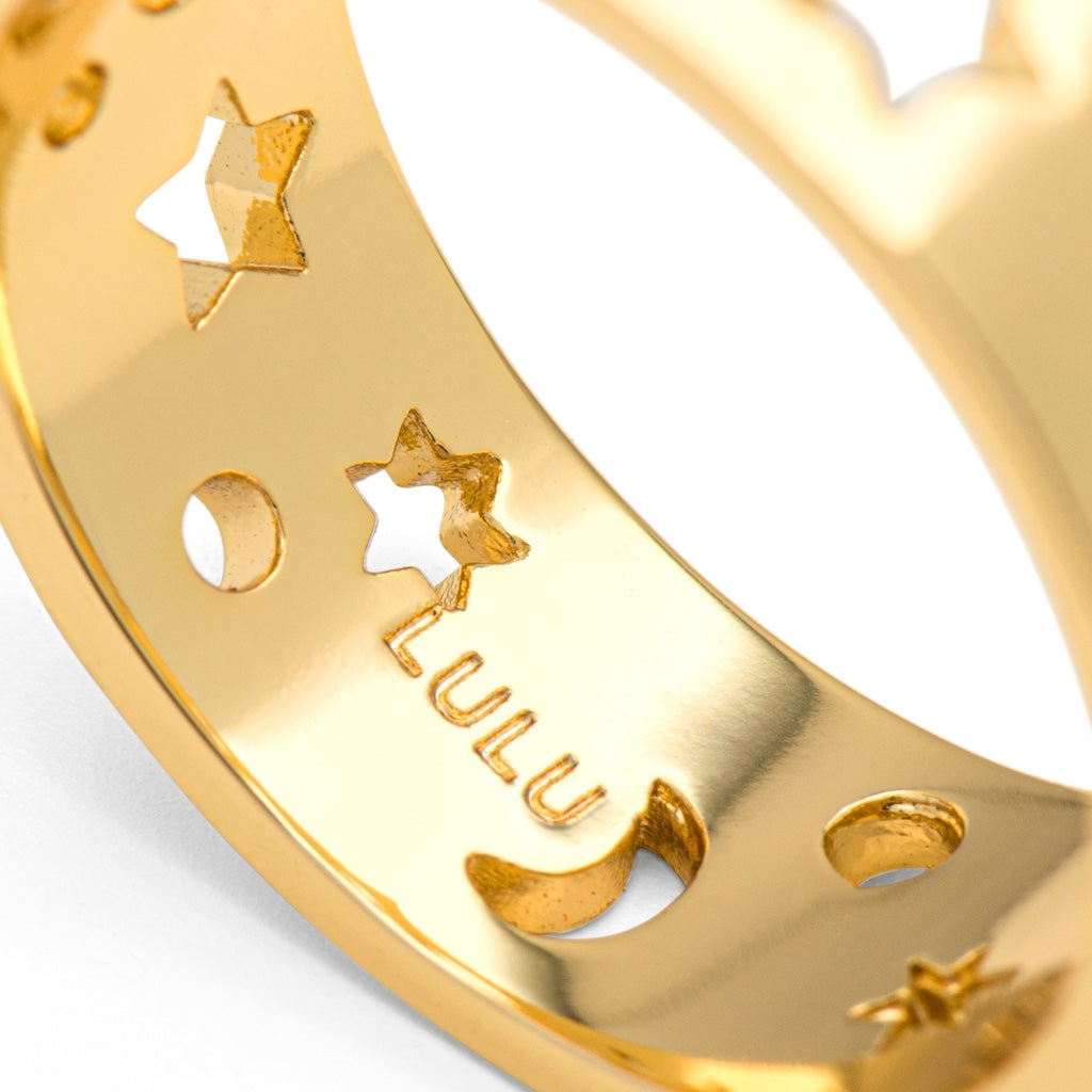 LULU Copenhagen Stardust Ring Rings Vergoldet