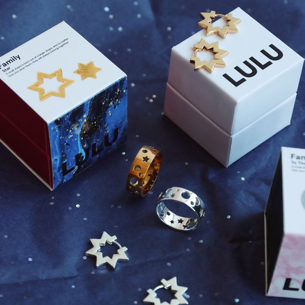 LULU Copenhagen Stardust Ring Rings Vergoldet