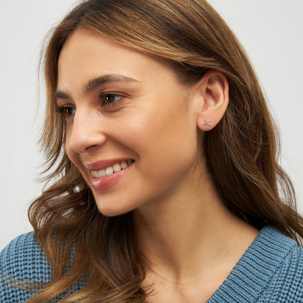 LULU Copenhagen Starfish Ohrring 1 stück Ear stud, 1 pcs Silber
