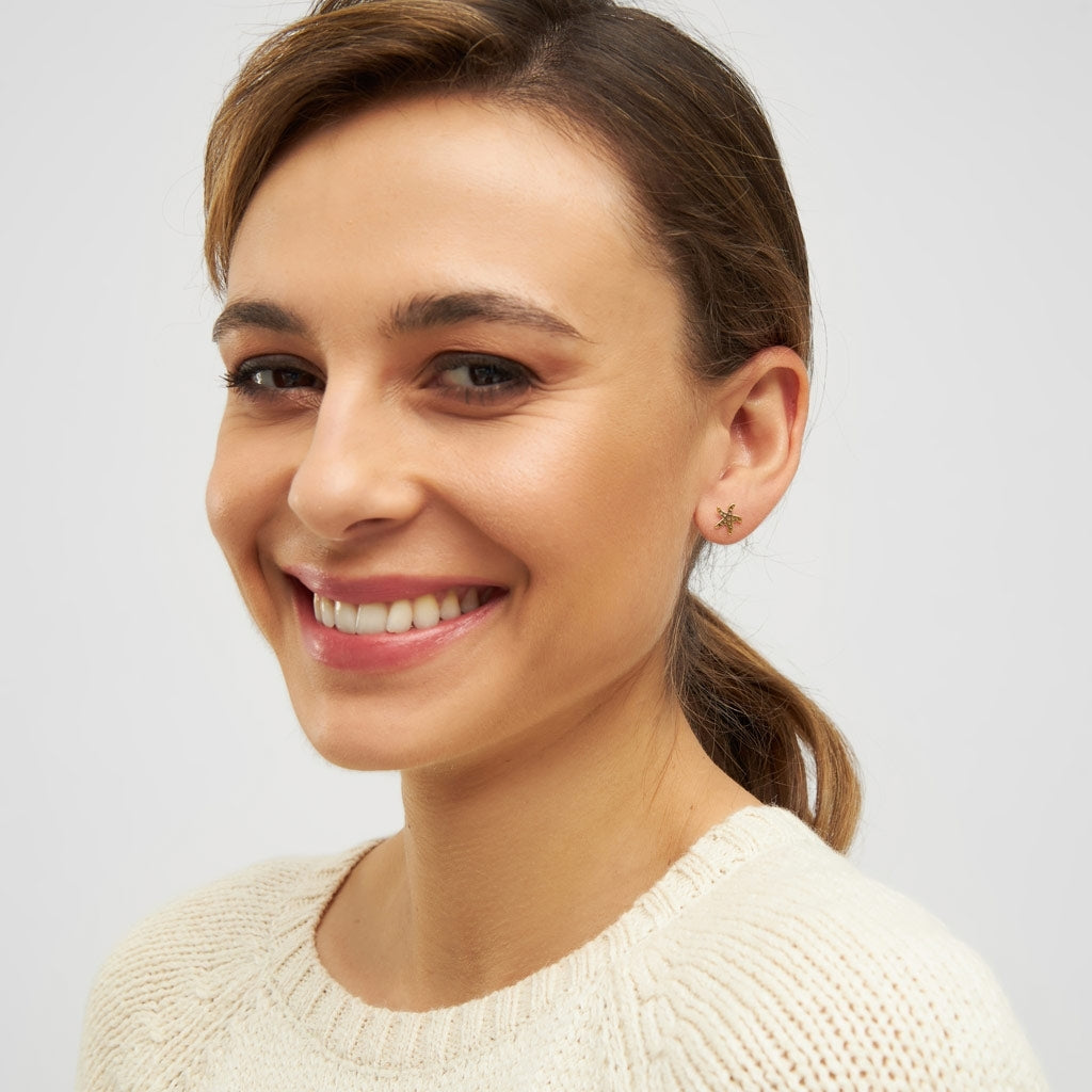 LULU Copenhagen Starfish Ohrring 1 stück Ear stud, 1 pcs Vergoldet