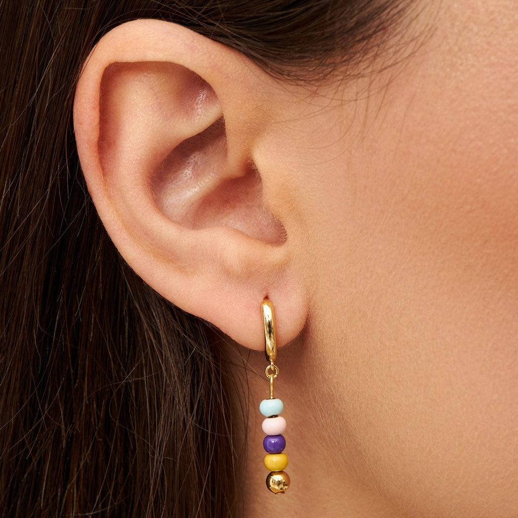 LULU Copenhagen Summer Gold Ohrring 1 stück Ear stud, 1 pcs Vergoldet