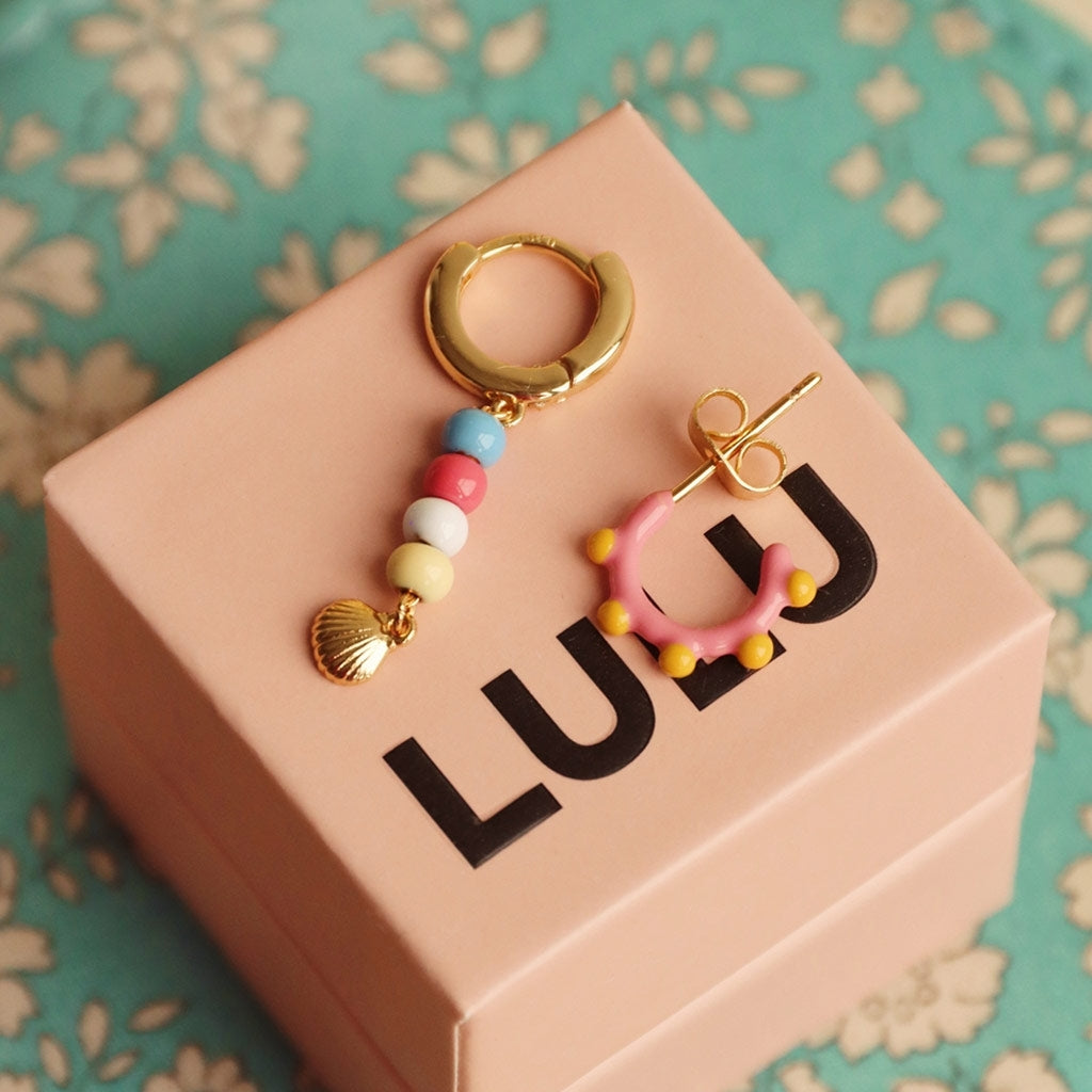 LULU Copenhagen Summer Shell Ohrring 1 stück Ear stud, 1 pcs Vergoldet