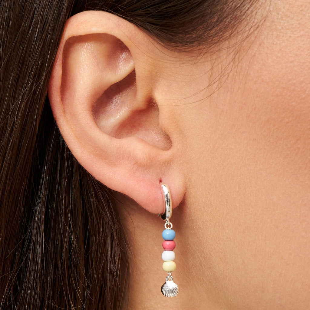 LULU Copenhagen Summer Shell Ohrring 1 stück Ear stud, 1 pcs Silver Plated