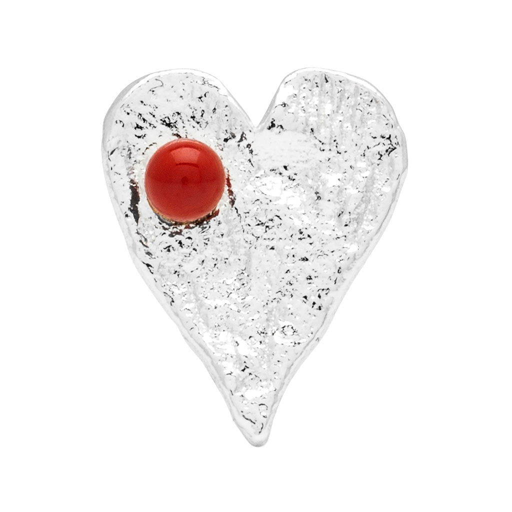 LULU Copenhagen Sweet Heart Ohrring 1 stück Ear stud, 1 pcs Passion Red
