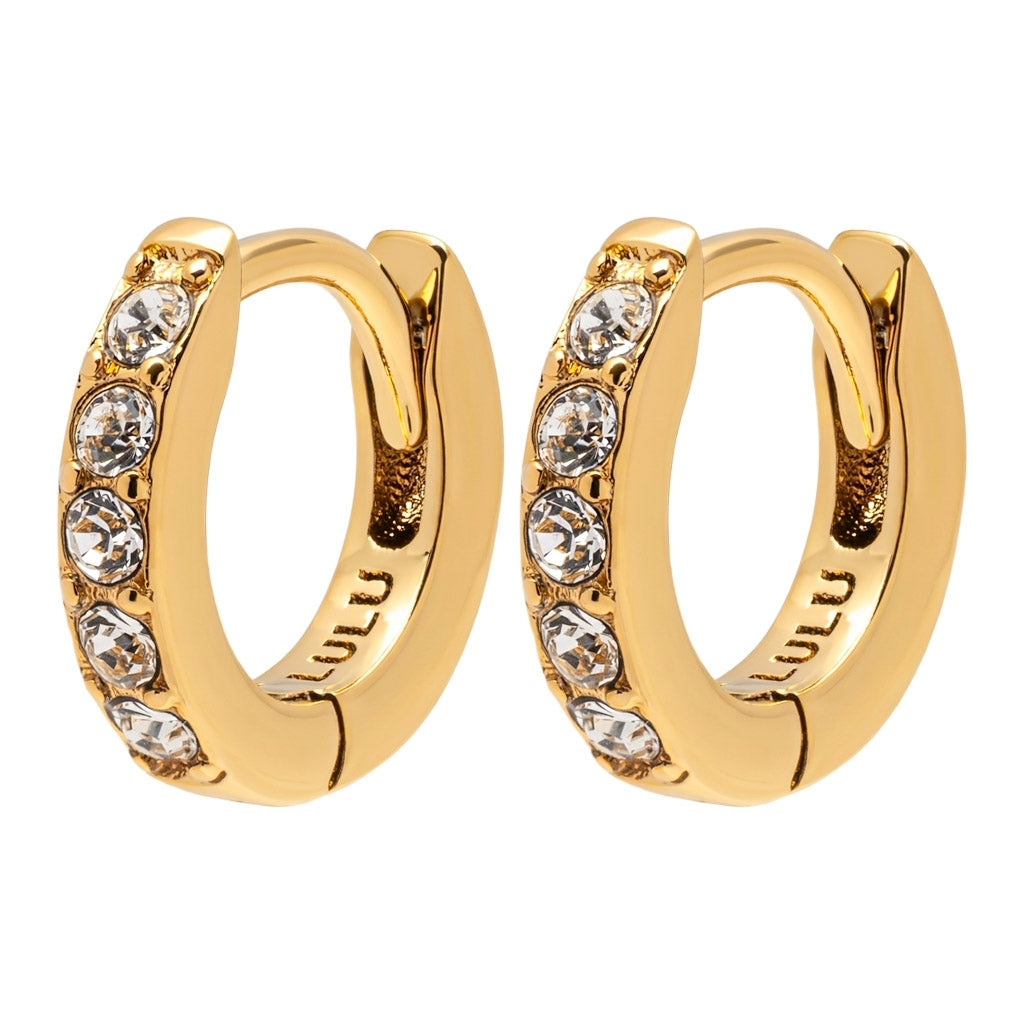 LULU Copenhagen Tennis hoops - Paar Hoops Crystal