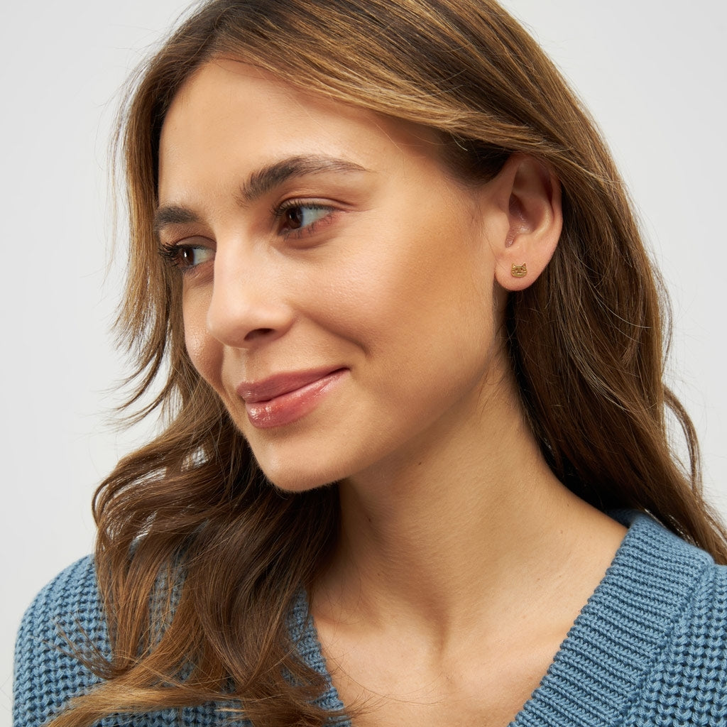 LULU Copenhagen The Cat Ohrring 1 stück Ear stud, 1 pcs Vergoldet