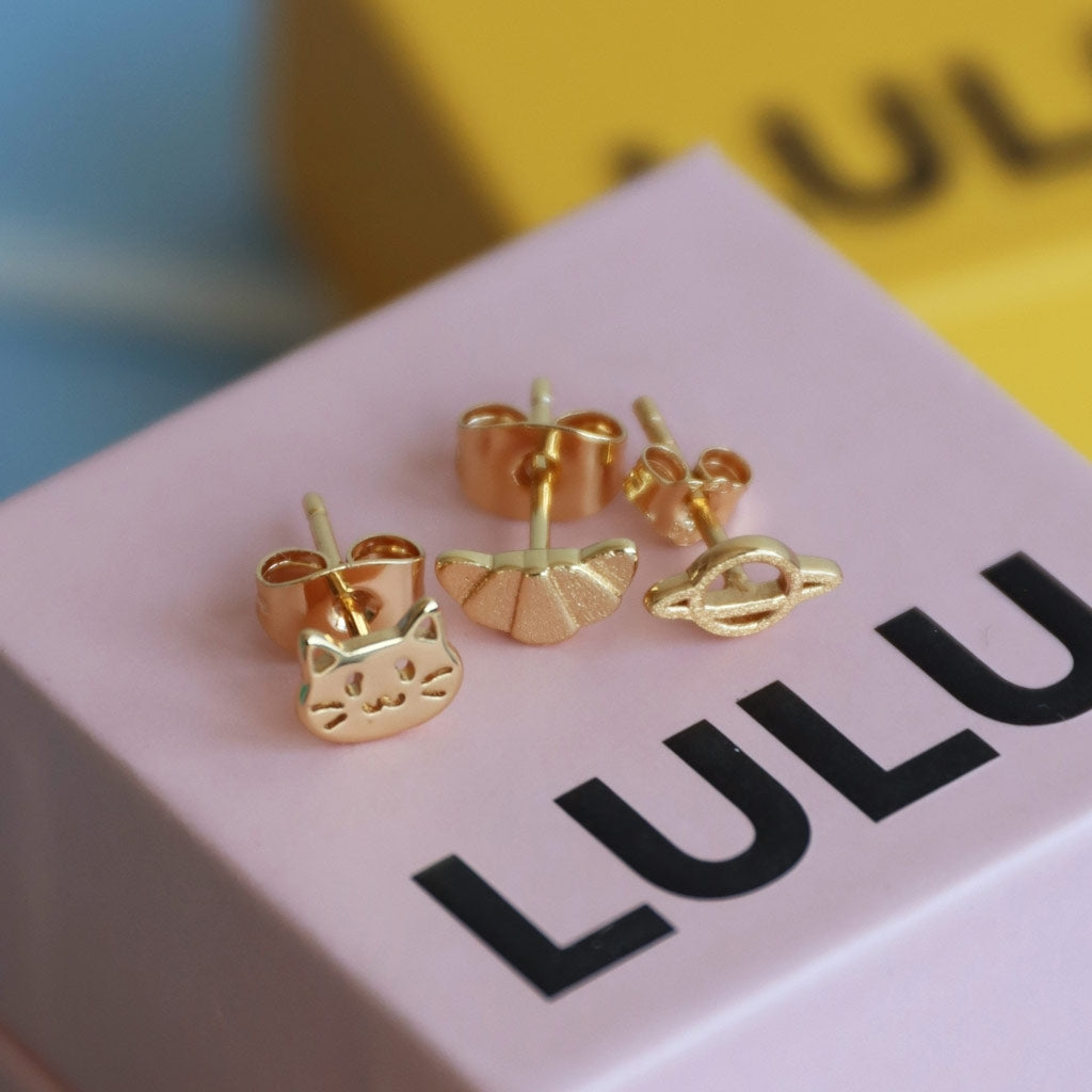 LULU Copenhagen The Cat Ohrring 1 stück Ear stud, 1 pcs Vergoldet