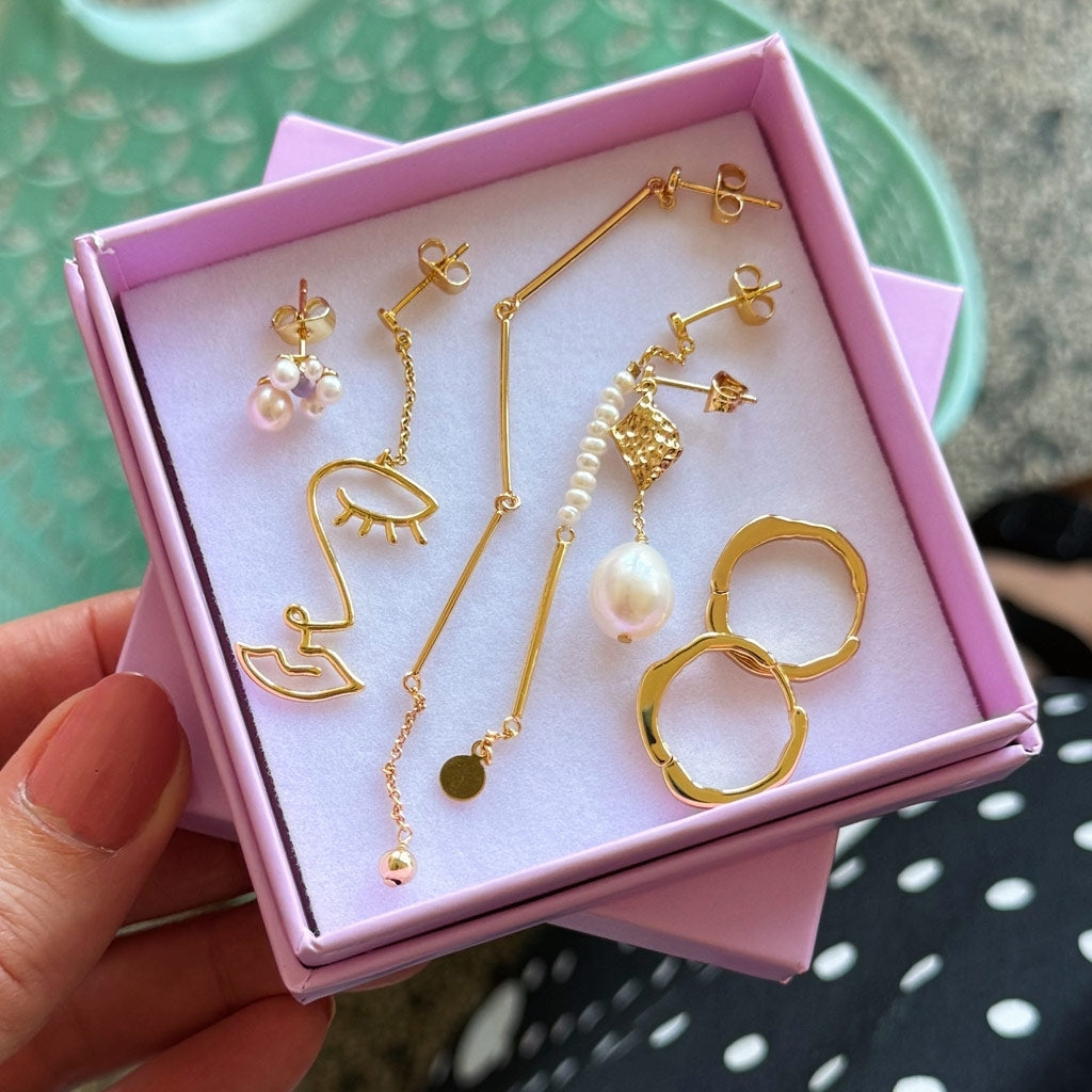 LULU Copenhagen Topping Long Woman Ohrring 1 stück Ear stud, 1 pcs Vergoldet