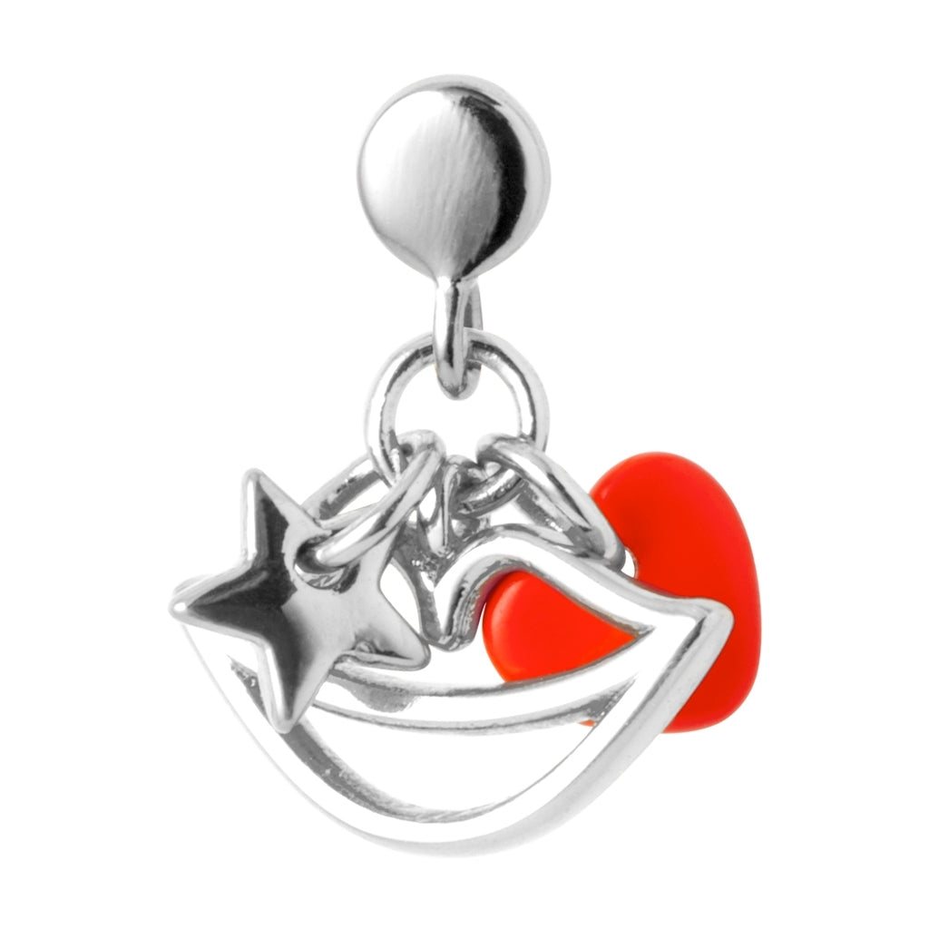 LULU Copenhagen Topping Short Secret Ohrring 1 stück Ear stud, 1 pcs Silver Plated