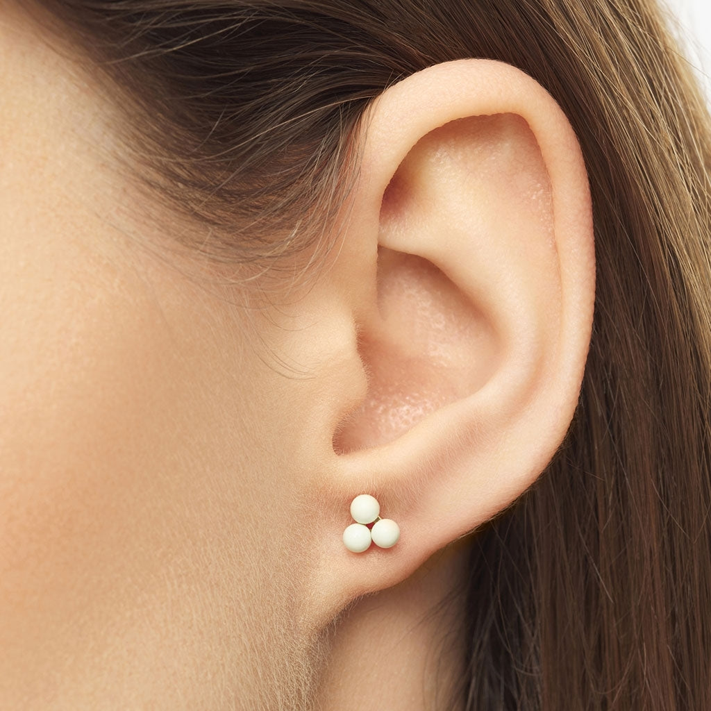 LULU Copenhagen Trio Ohrring 1 stück Ear stud, 1 pcs Coconut Milk