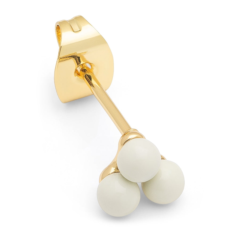 LULU Copenhagen Trio Ohrring 1 stück Ear stud, 1 pcs Coconut Milk