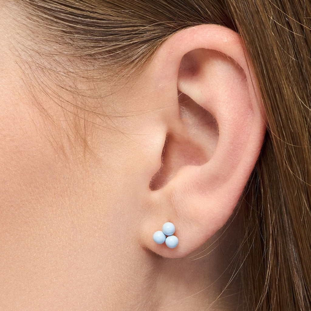 LULU Copenhagen Trio Ohrring 1 stück Ear stud, 1 pcs Skyride Blue