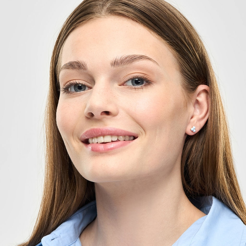 LULU Copenhagen Trio Ohrring 1 stück Ear stud, 1 pcs Skyride Blue