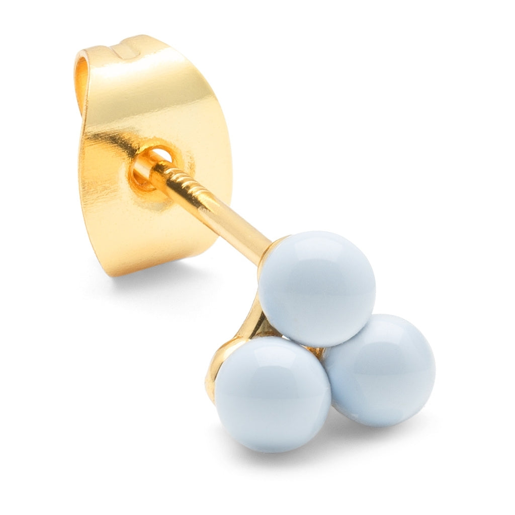 LULU Copenhagen Trio Ohrring 1 stück Ear stud, 1 pcs Skyride Blue