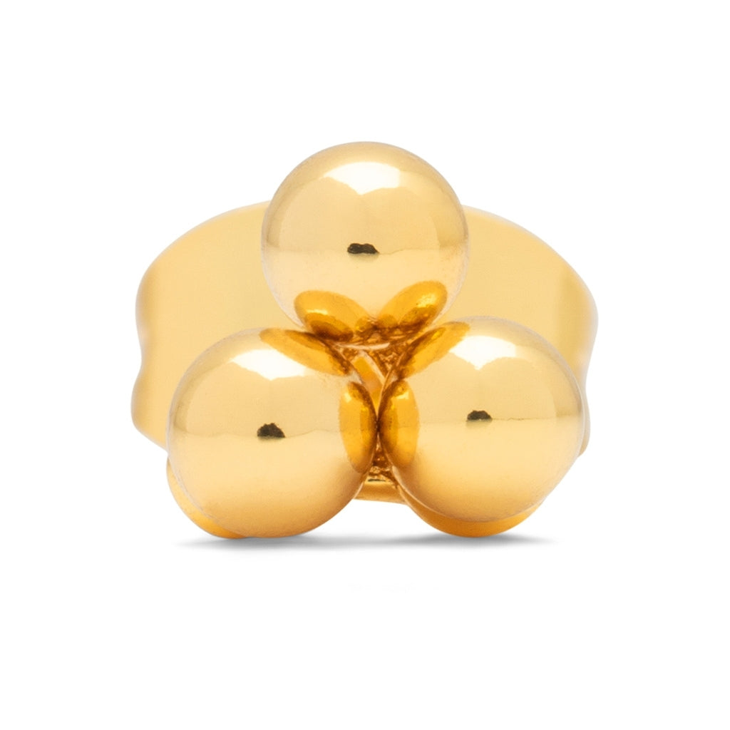 LULU Copenhagen Trio Ohrring 1 stück Ear stud, 1 pcs Vergoldet