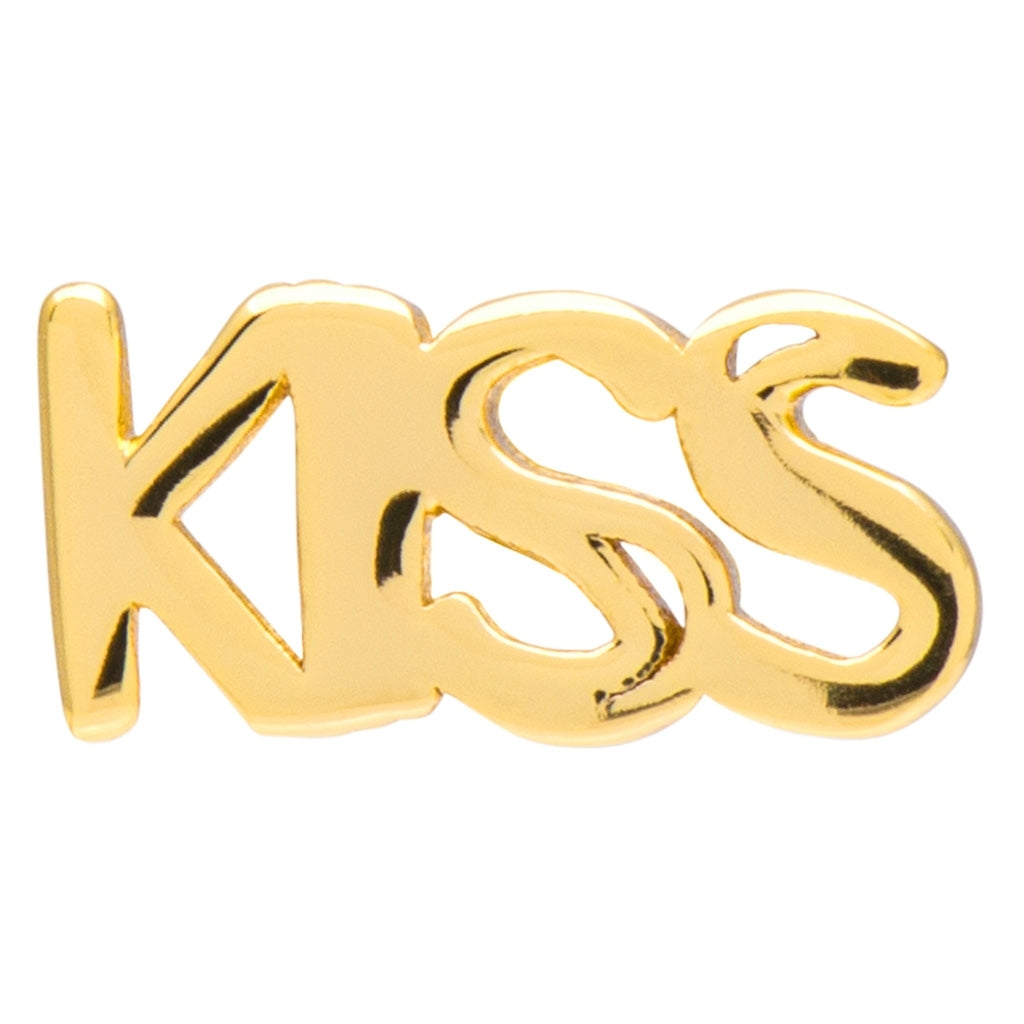 LULU Copenhagen Word Kiss Ohrring 1 stück Ear stud, 1 pcs Vergoldet