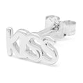Word Kiss Ohrring 1 stück - Silber