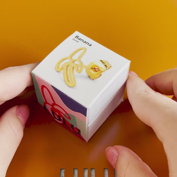 LULU Copenhagen Banana Ohrring 1 stück Ear stud, 1 pcs Vergoldet
