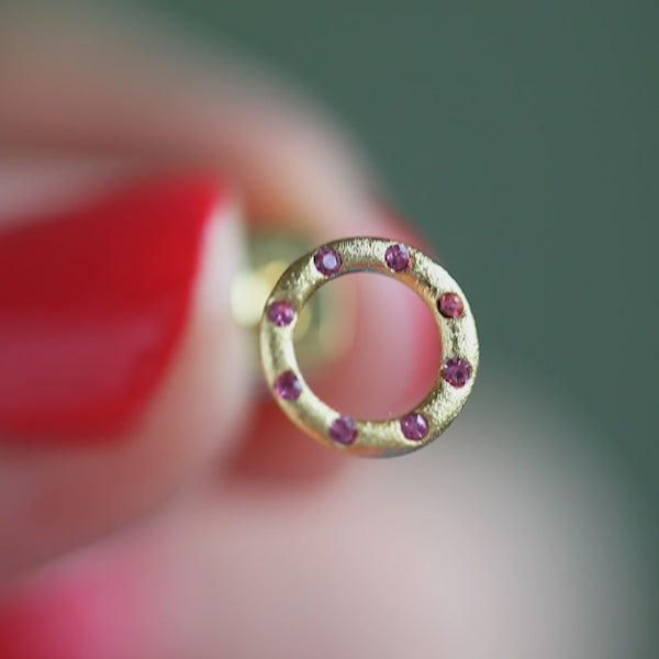 LULU Copenhagen OMG Ohrring 1 stück versilbert Ear stud, 1 pcs Pink - Video preview