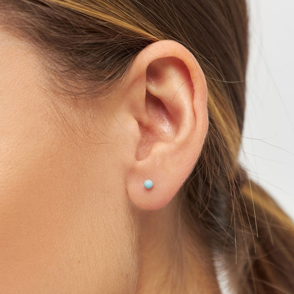 LULU Copenhagen Color Ball Ohrring 1 stück Ear stud, 1 pcs Hellblau